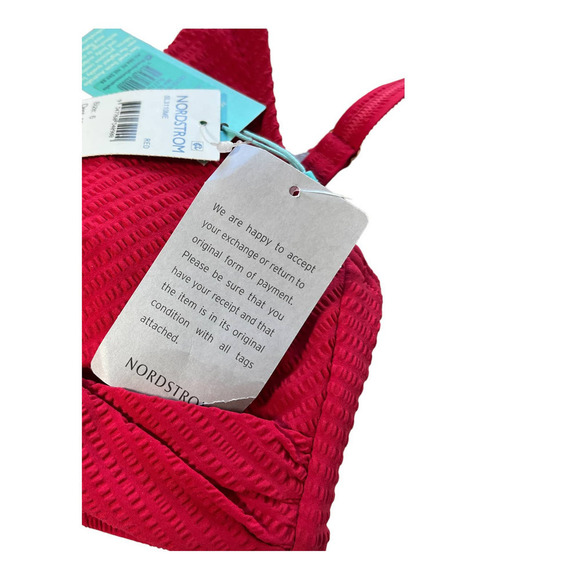 Sea Level Messina Cross Front Multifit Red Swimsuit Bra Size 4 NWT- MSRP $84.95 - Picture 9 of 10